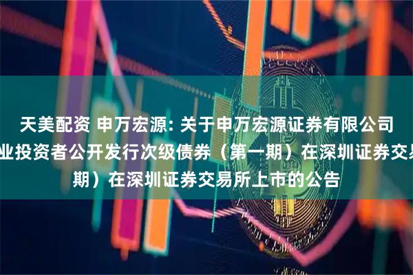 天美配资 申万宏源: 关于申万宏源证券有限公司2025年面向专业投资者公开发行次级债券（第一期）在深圳证券交易所上市的公告