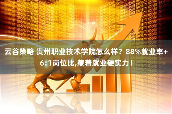 云谷策略 贵州职业技术学院怎么样？88%就业率+6:1岗位比,藏着就业硬实力！