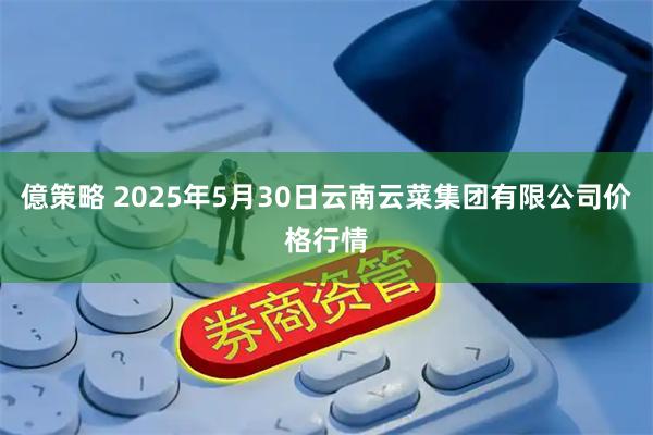 億策略 2025年5月30日云南云菜集团有限公司价格行情
